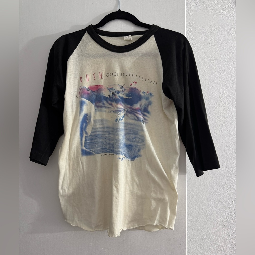 Rare Vintage RUSH 1984 Grace Under Pressure tour shirt